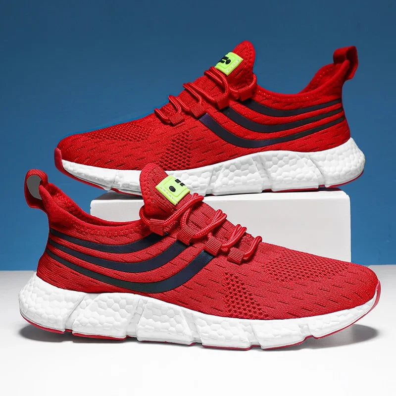 Lightweight breathable men sneakers running walking athletic shoes