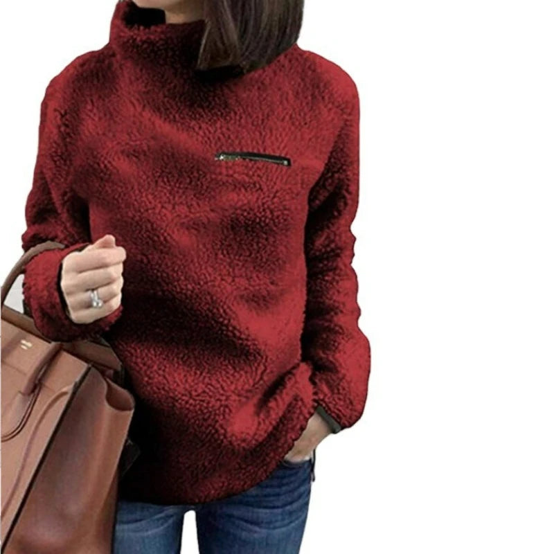 Cozy winter turtleneck sweater soft stylish sexy