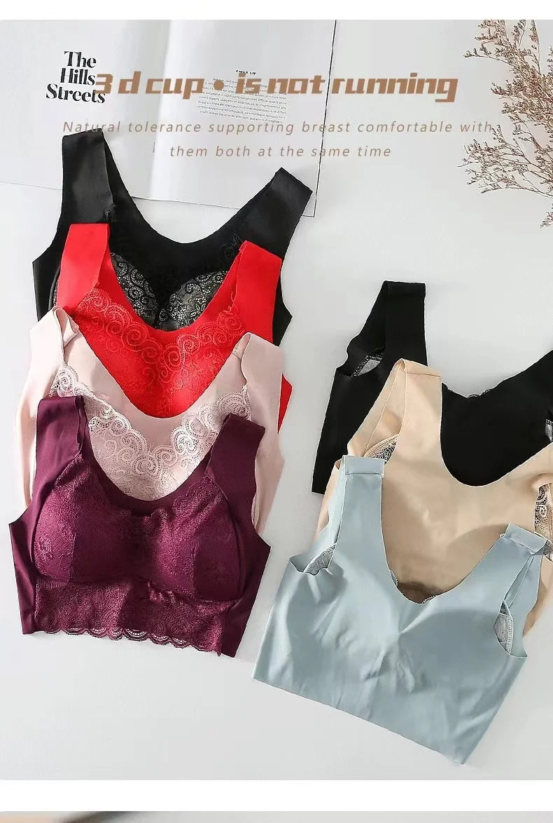 Seamless push-up bra, anti-sagging, no steel ring