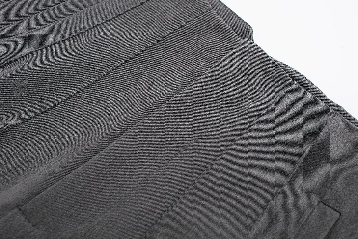 TRAFZA Women High Waist Slim Pants Office & Street Style 2024