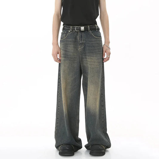 Men’s baggy wide leg vintage denim jeans