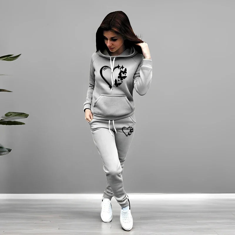 Women's Butterfly Jogger Set – Hoodie & Sweatpants 2025