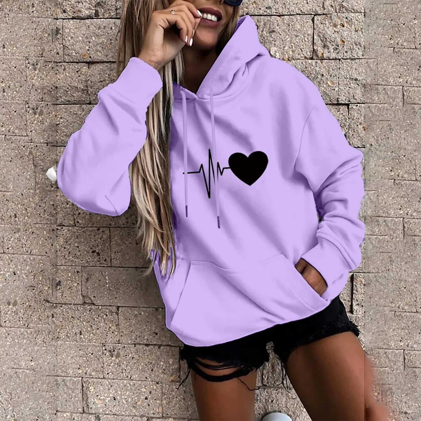 Casual Fun Print Women's Hoodie