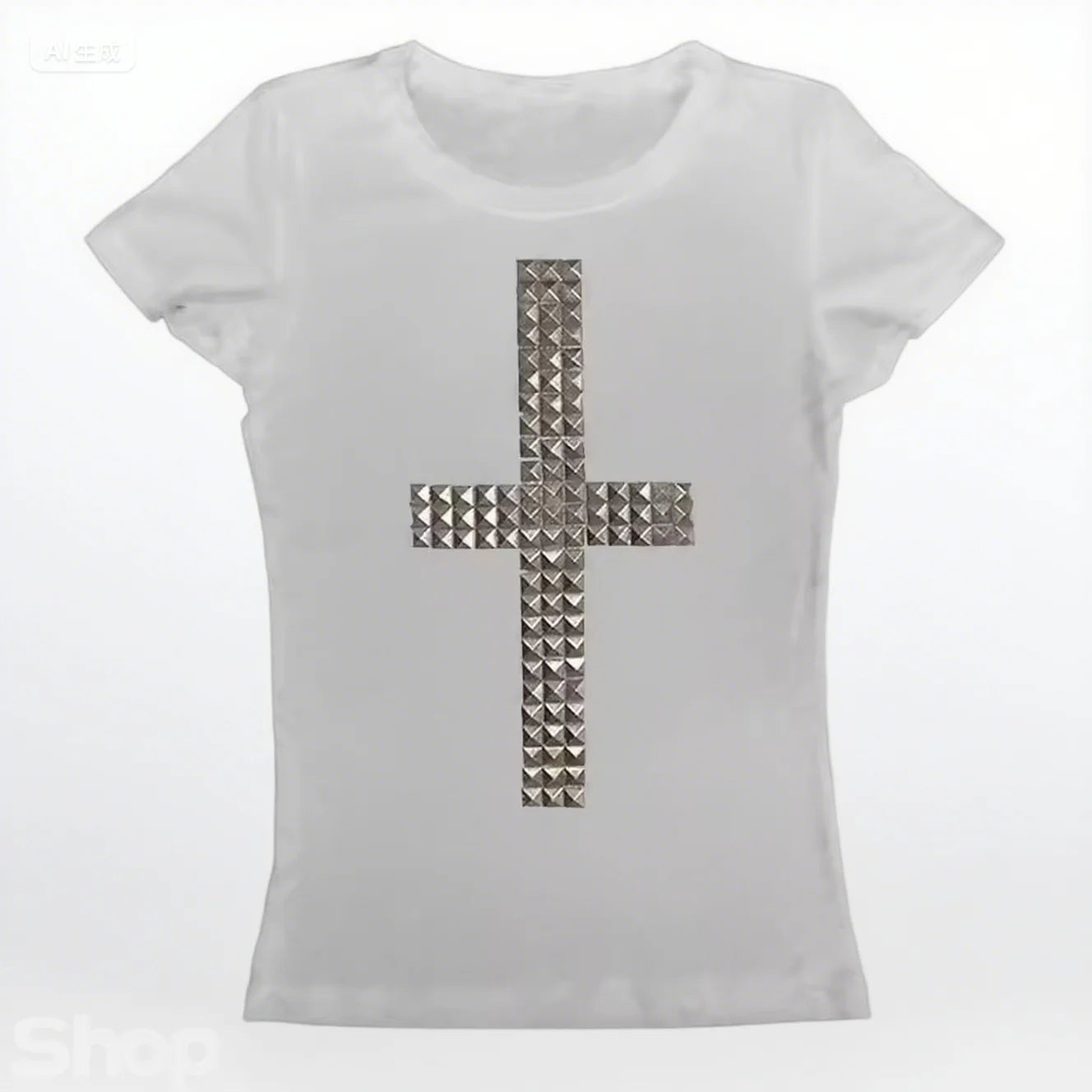 Gothic Punk Emo Crop Top – Y2K Harajuku Tee