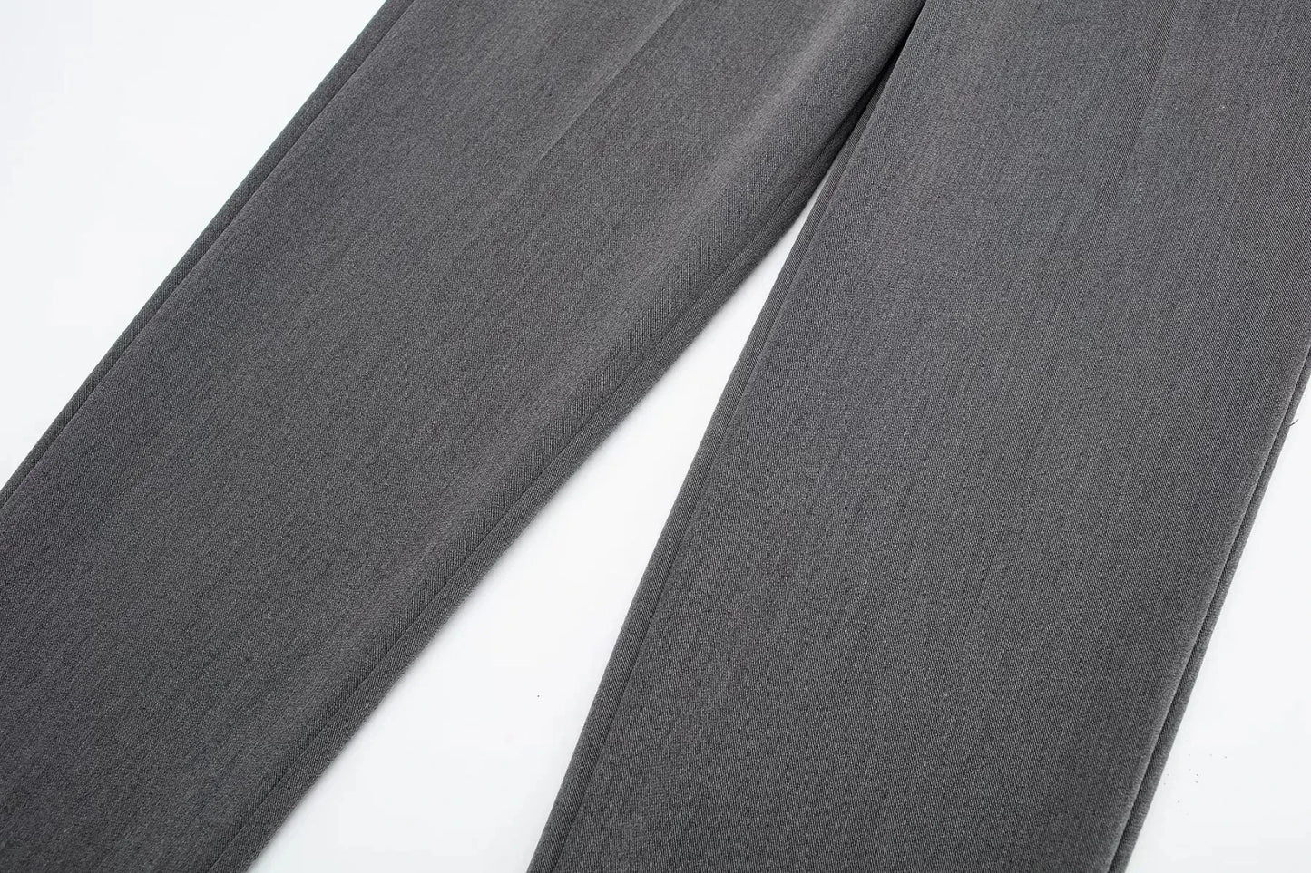 TRAFZA Women High Waist Slim Pants Office & Street Style 2024