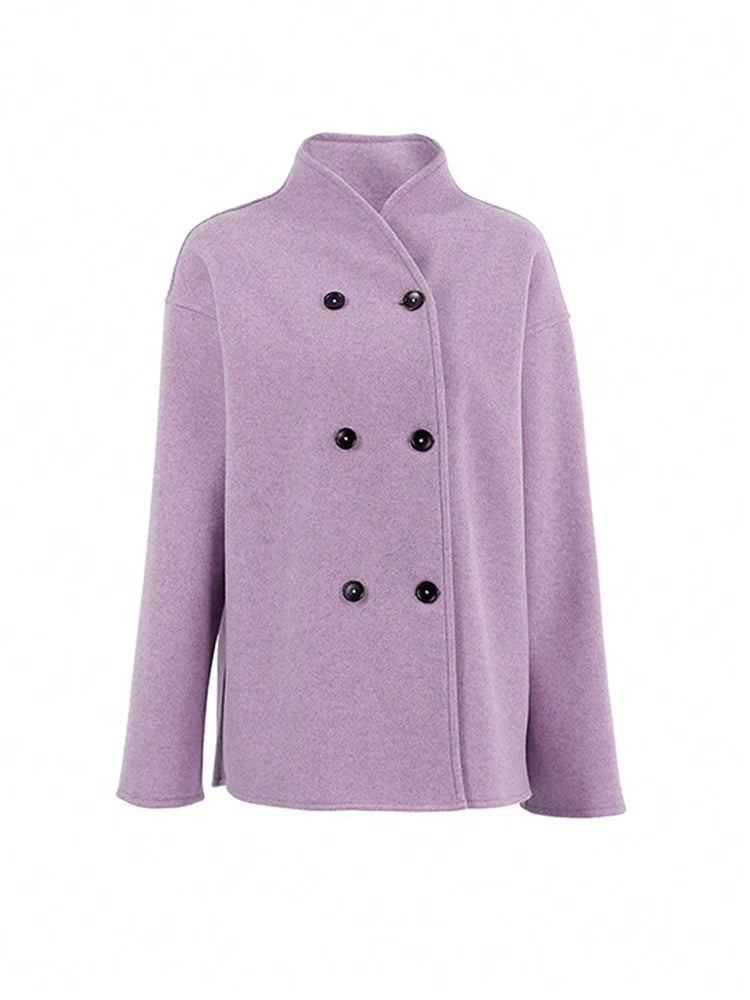 Stylish Women's Wool Coat Warm Autumn Winter Outerwear