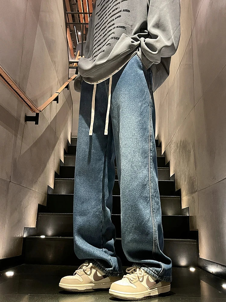 Winter Jeans, Korean Style, Fleece Lined, Warm Denim