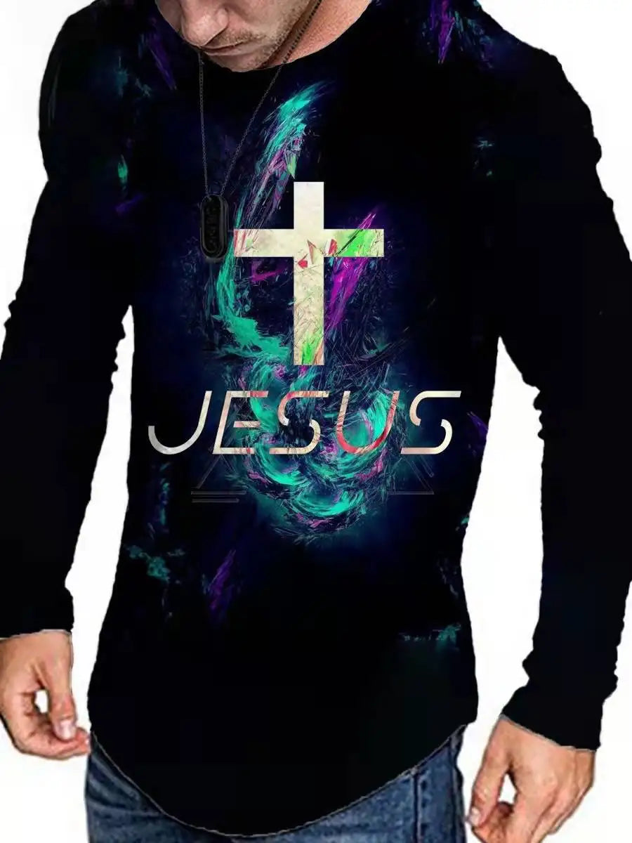 Men's Y2K Graphic Long Sleeve Tee