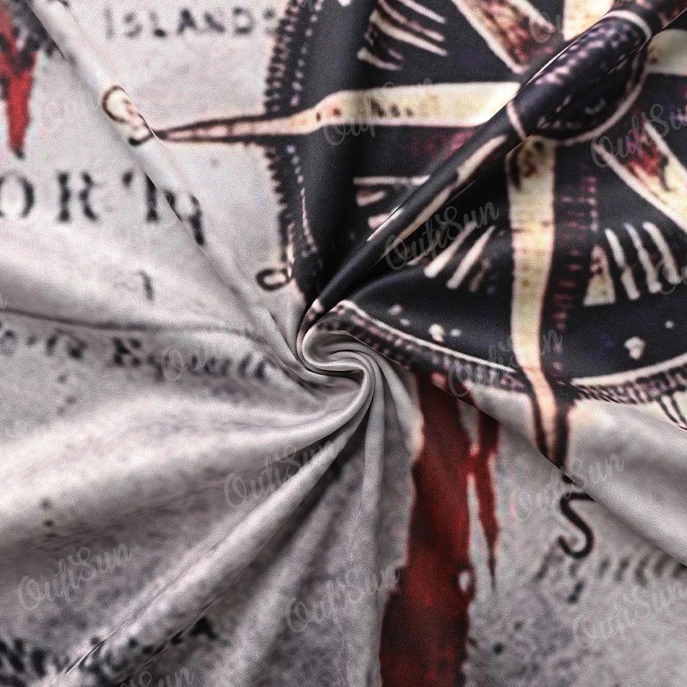 Men's Nautical Compass Tee – Summer Casual