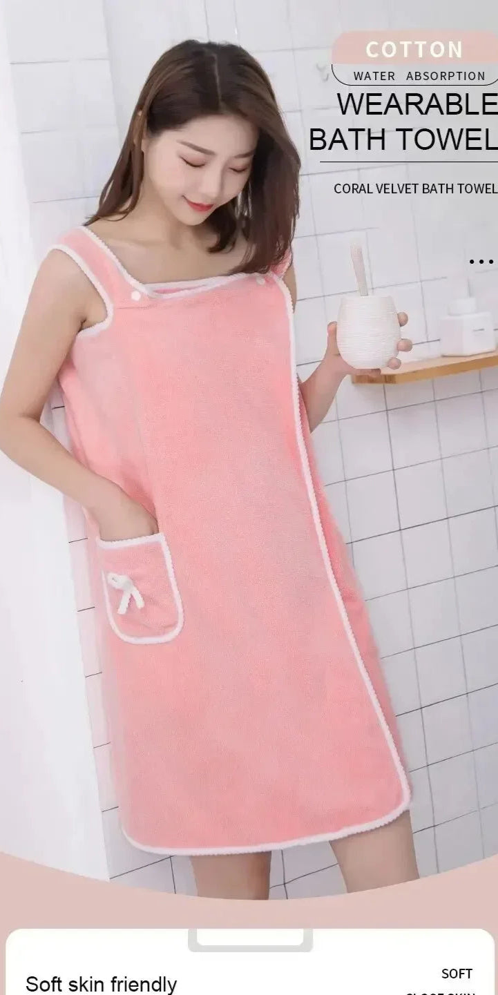 Women's Wearable Bath Towel 140x85cm – Fast Dry