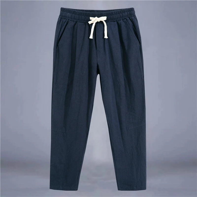 Men's Cotton Linen Casual Street Pants
