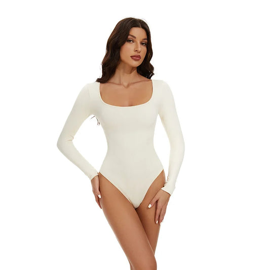 GUUDIA Seamless Long Sleeve Bodysuit – Tummy & Waist Shaper