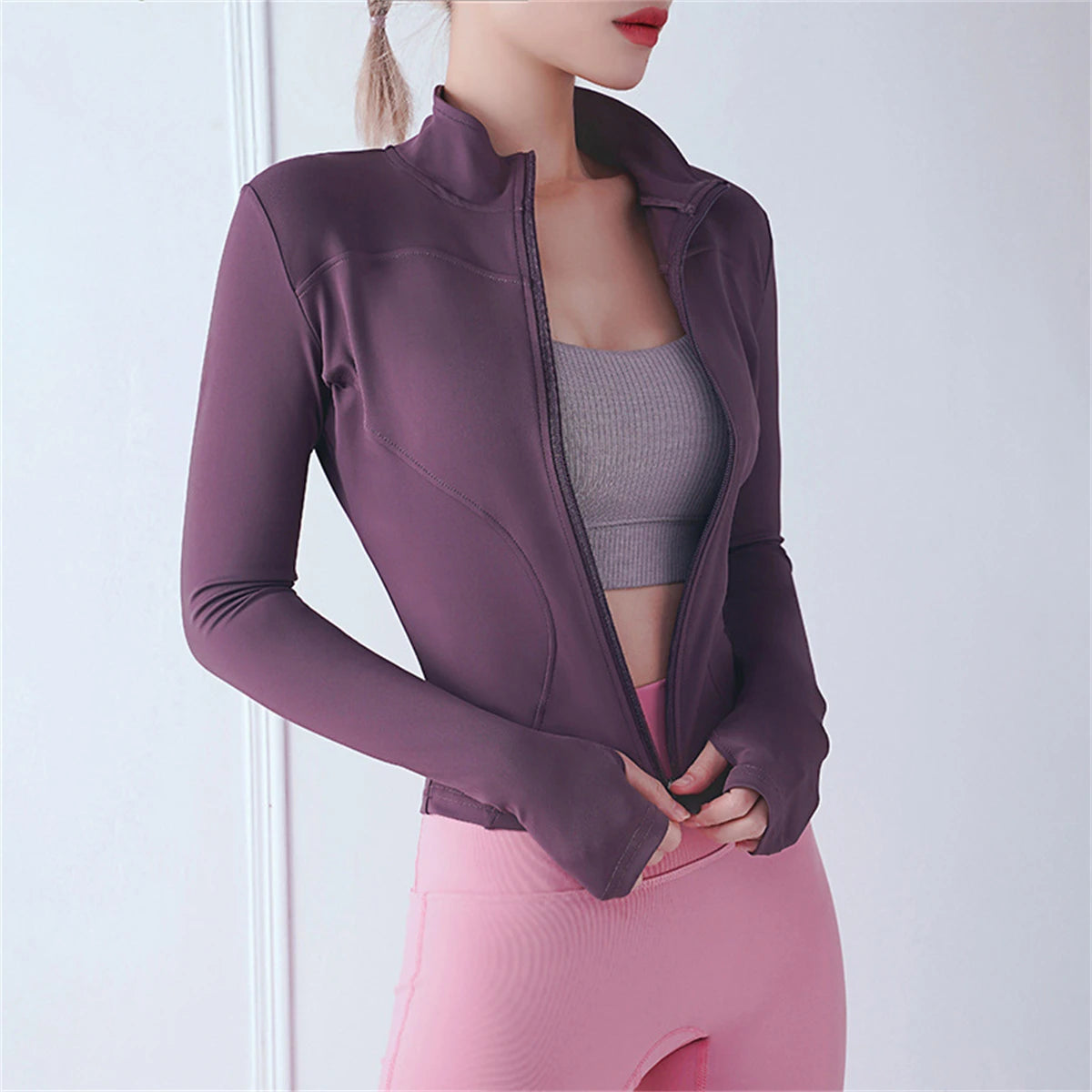 Women's Quick-Dry Sports Jacket – Yoga, Running, Fitness Top