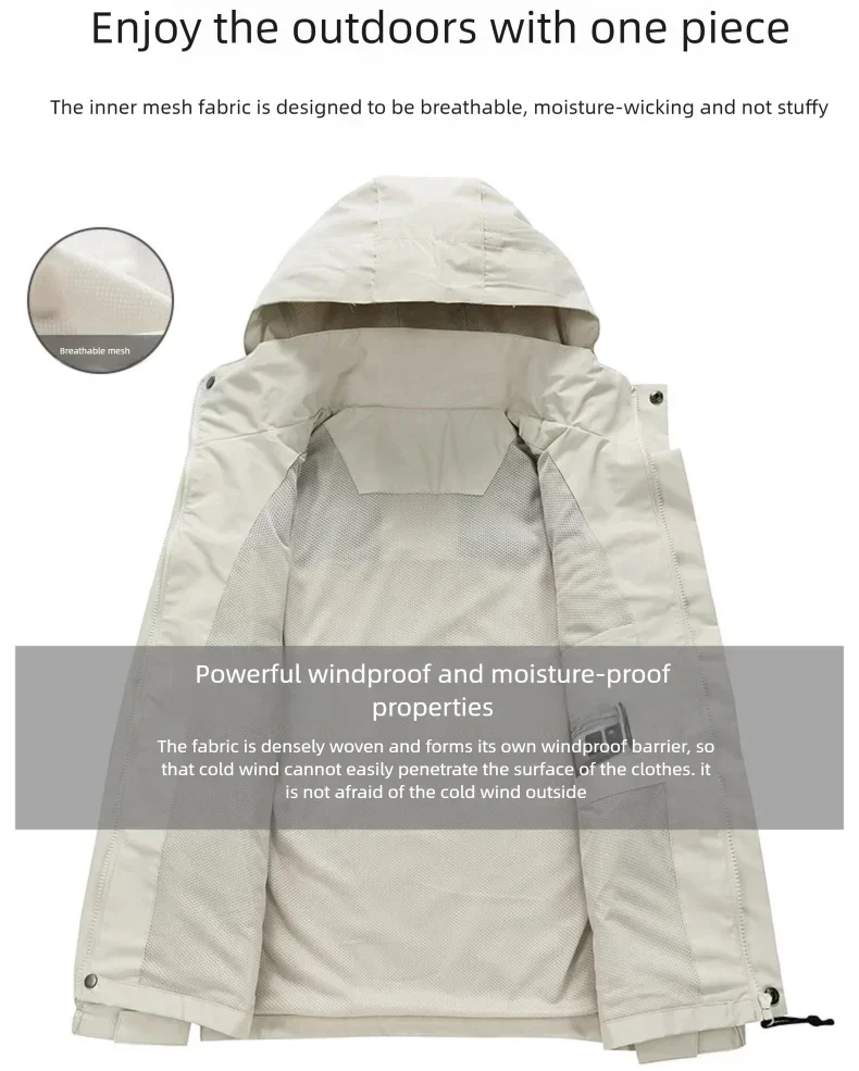 Outdoor, Jacket Men, Women Windproof Waterproof Hiking Autumn