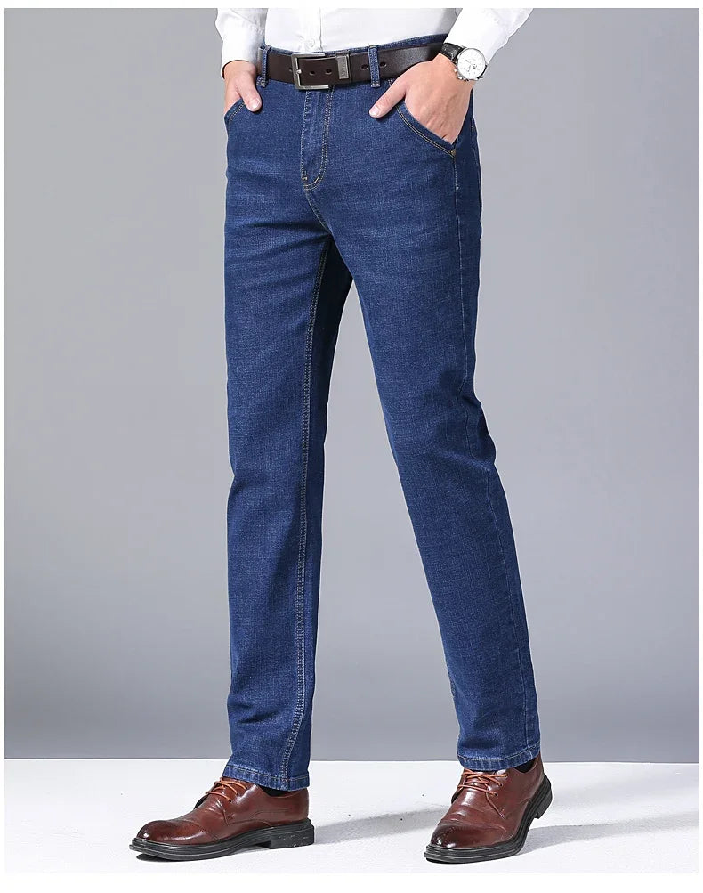 Men's Autumn Stretch Denim Pants – Business & Casual