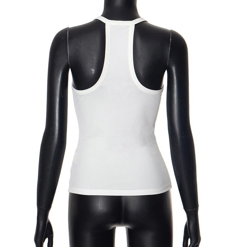 Women’s V-Neck Ribbed Tank Top – Spring/Summer 2025