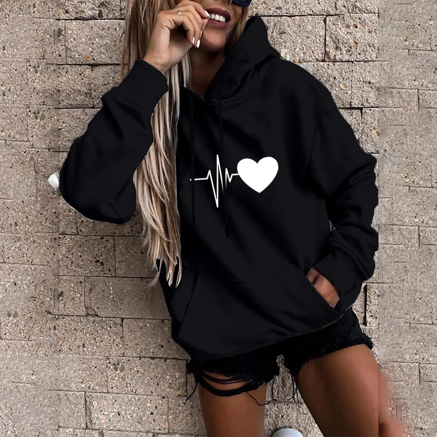 Casual Fun Print Women's Hoodie
