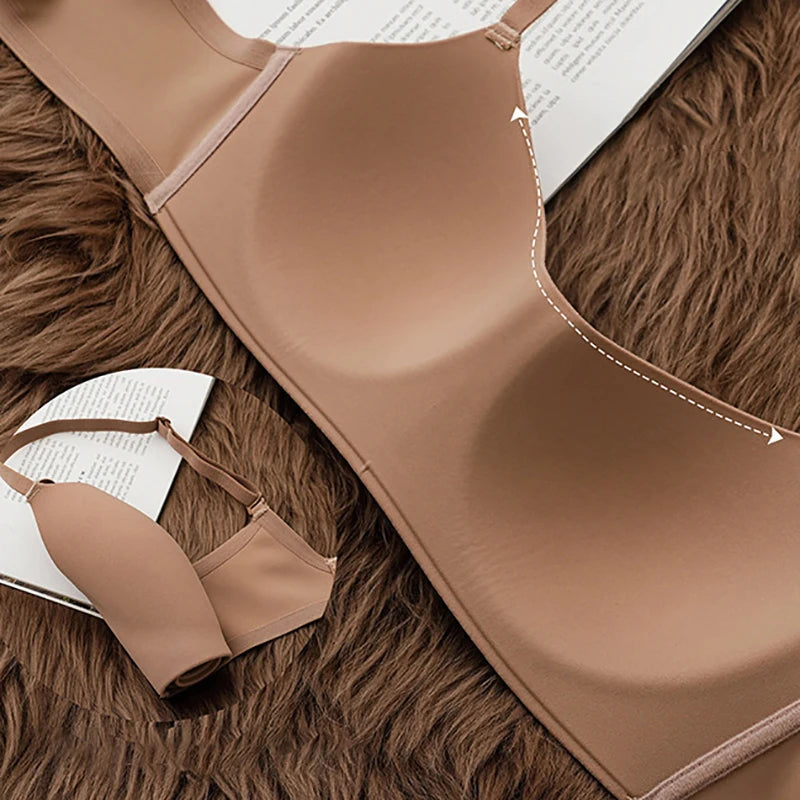 Seamless push-up bra – soft, breathable, wireless comfort