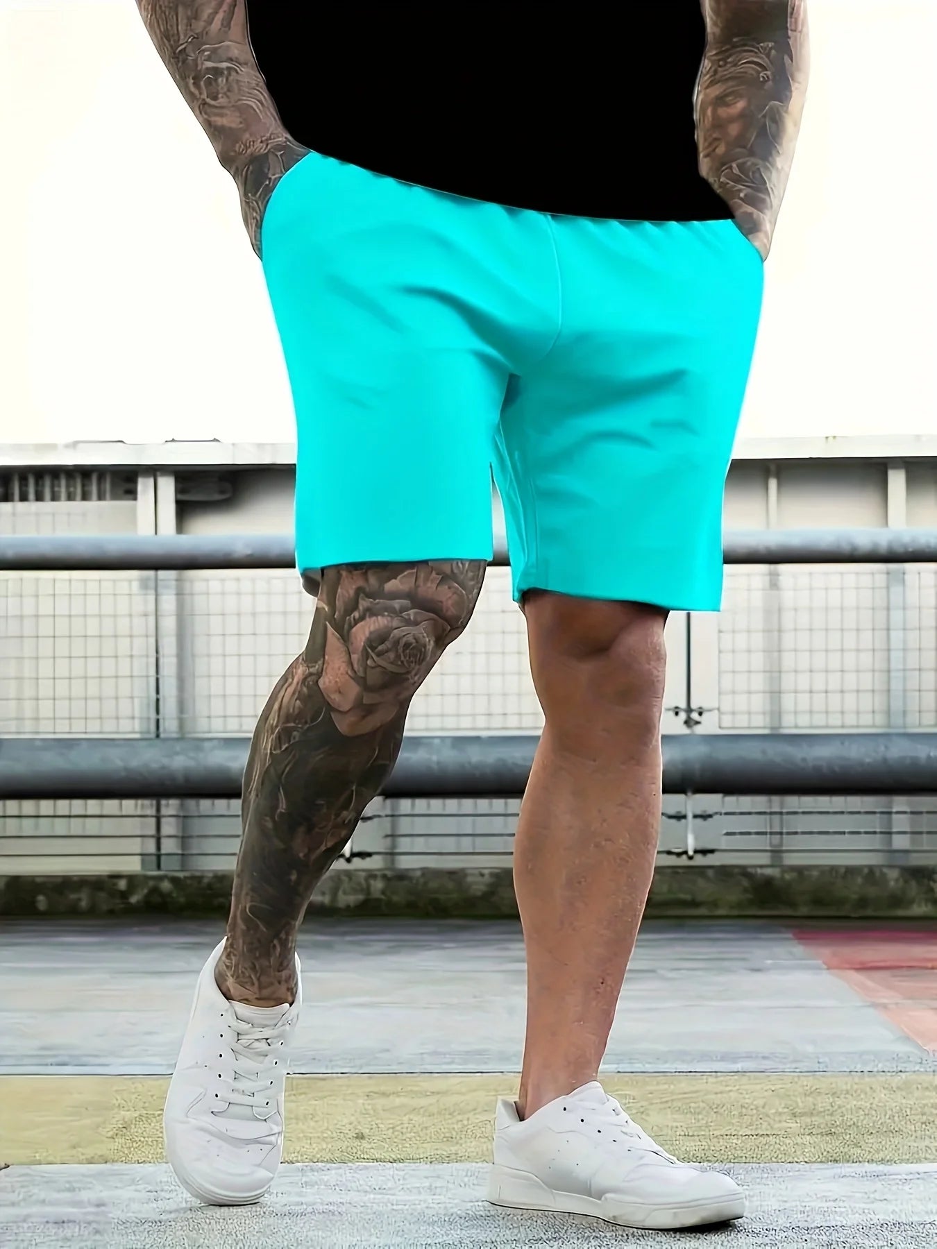 2025 Summer Men's Casual Short Sleeve Suit & Shorts