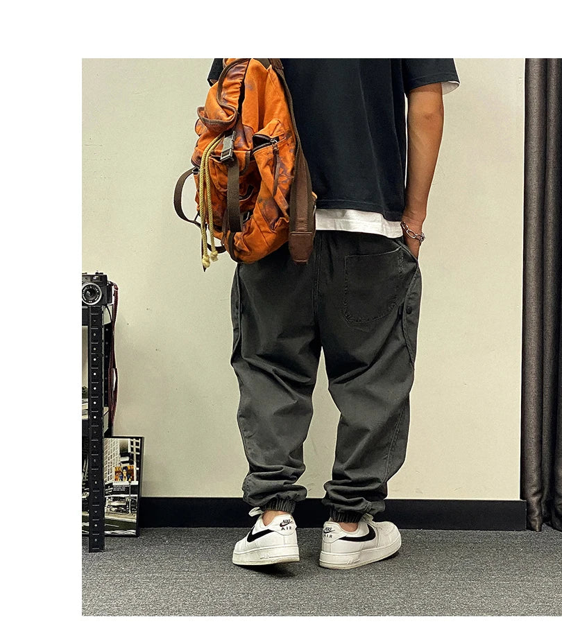 Men’s Oversize Cargo Pants Streetwear Joggers