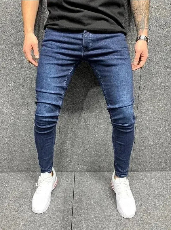 Men's Ripped Skinny Jeans – Stretch Hip Hop Denim