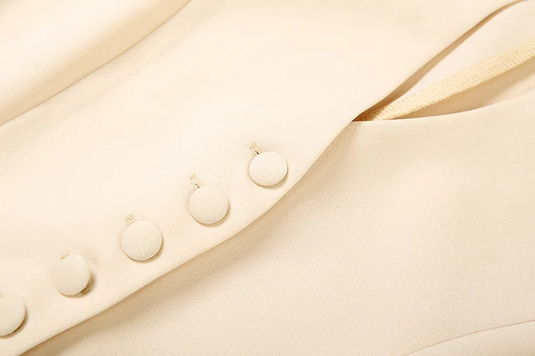 Weird Puss Women's 2-Piece Ruffled Jacket & Skirt