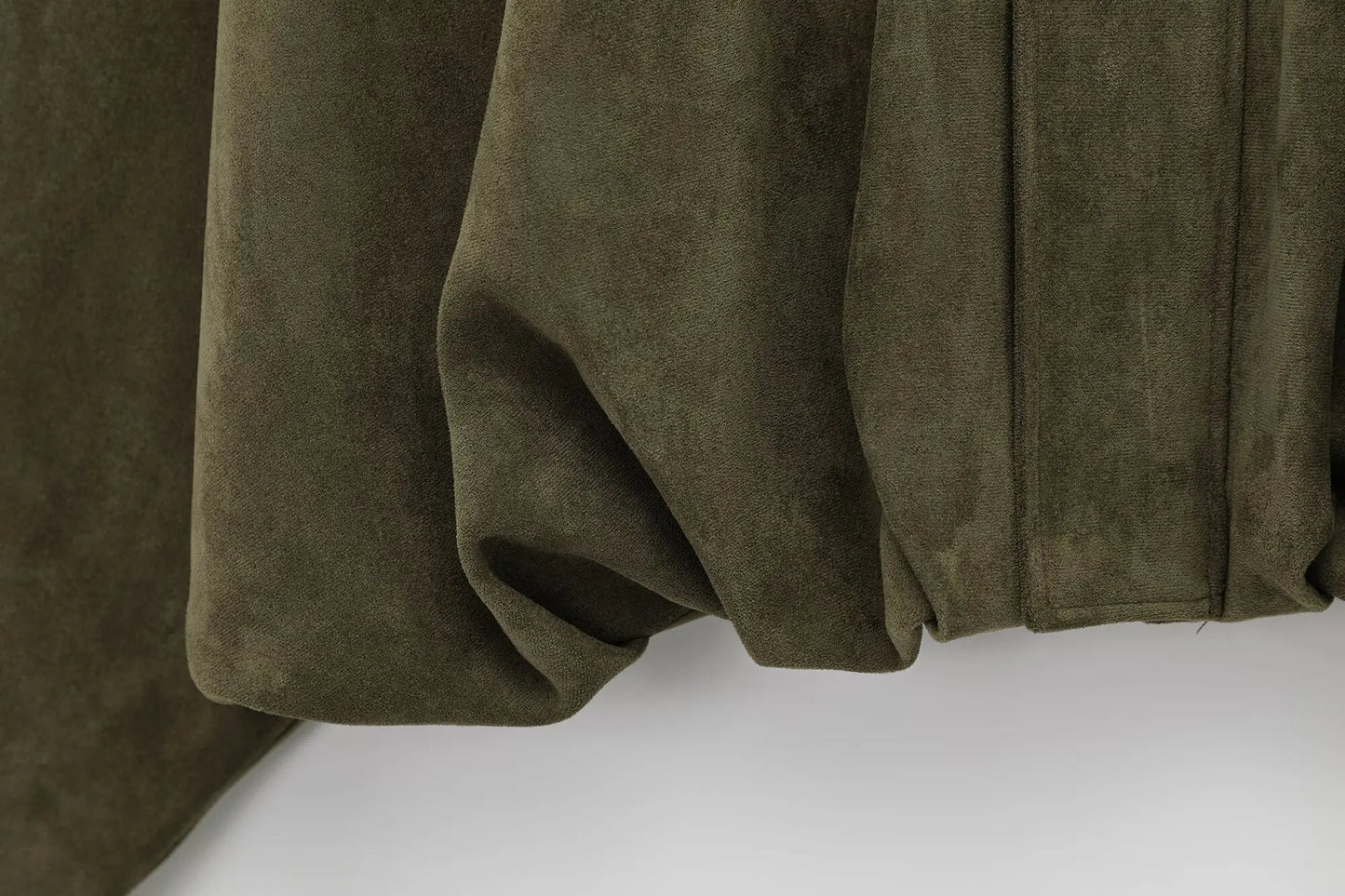 HH Women Vintage Brown Suede Zipper Coat