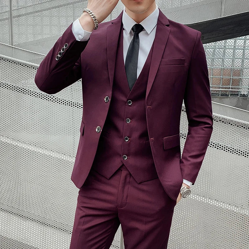 Gentleman Fashion Suit for Men – Slim Fit Business & Wedding Style
