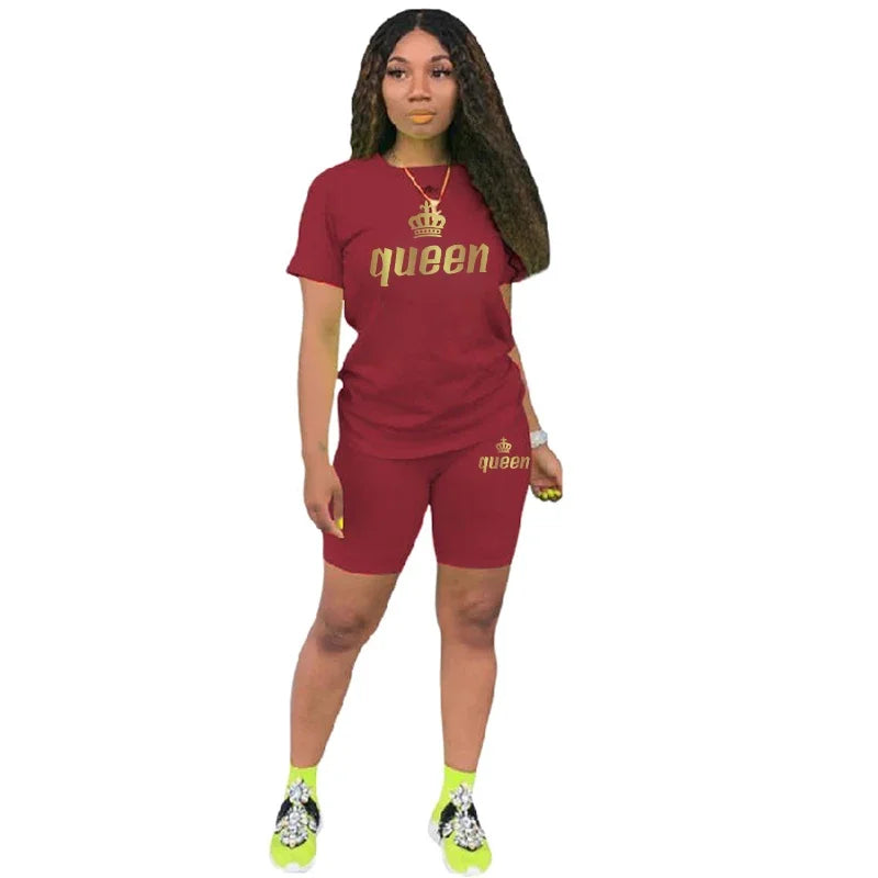 Queen 2024 Women's Summer 2-Piece Tracksuit