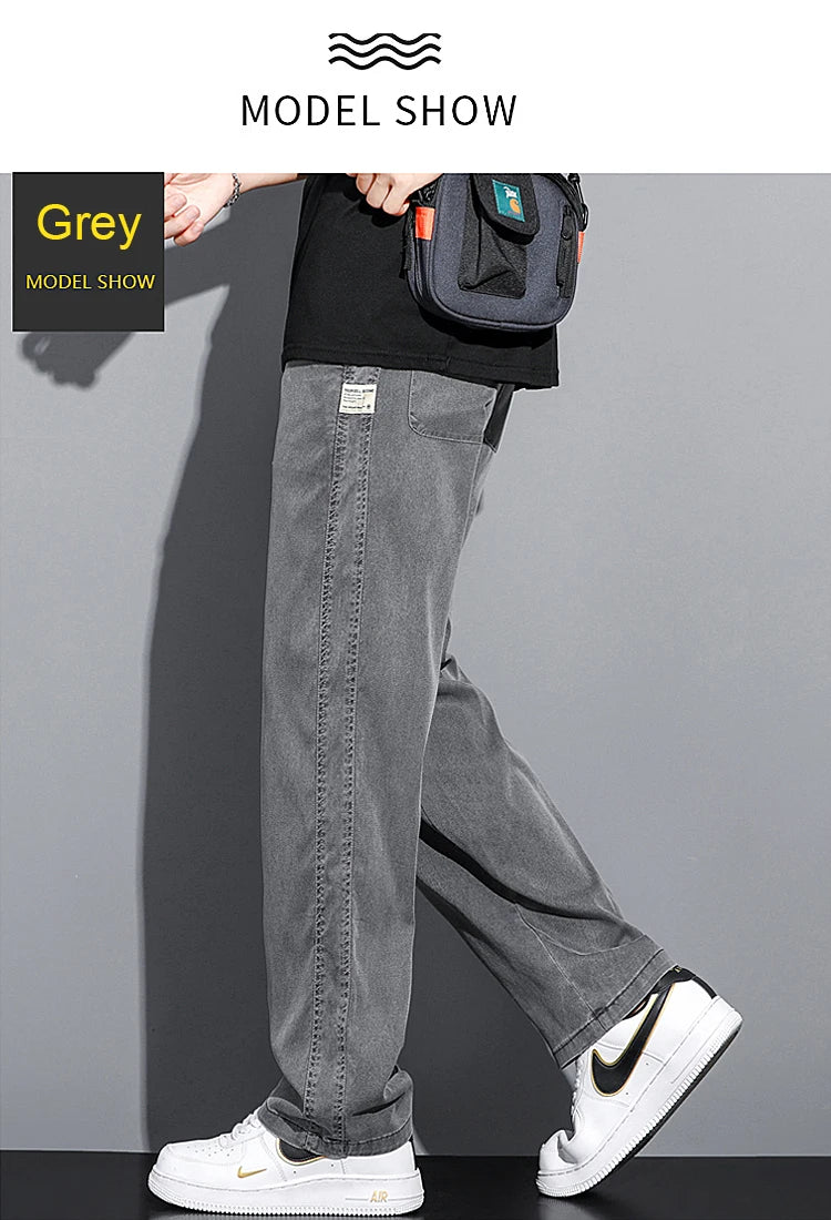 Men's Spring/Summer Soft Lyocell Loose Jeans