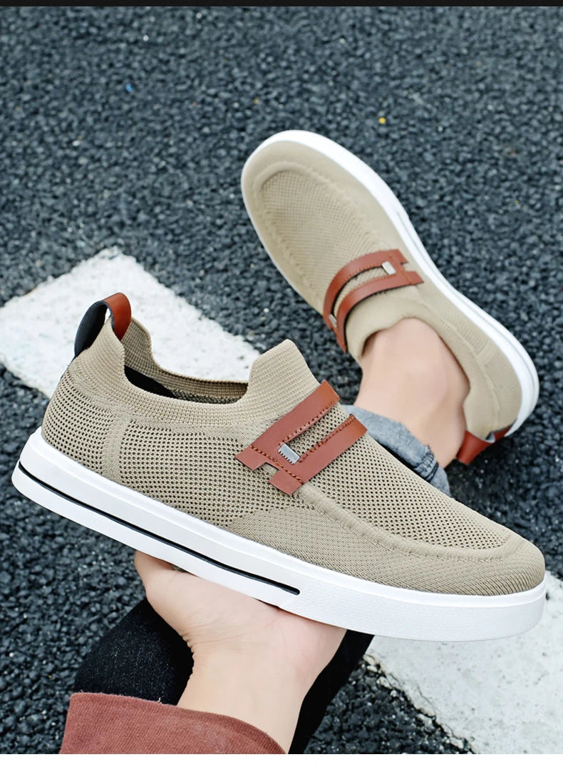Men's Casual Lightweight Breathable Sports Walking Canvas Shoes