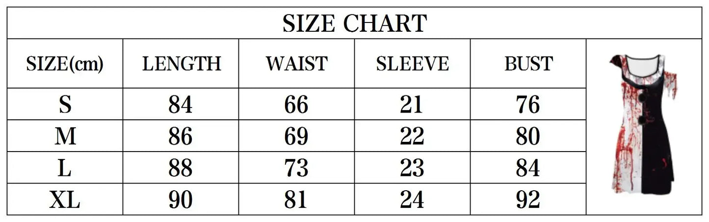 Terrifier 3 Clown Cosplay Dress for Women