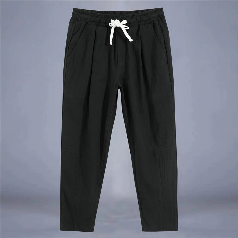 Men's Cotton Linen Casual Street Pants