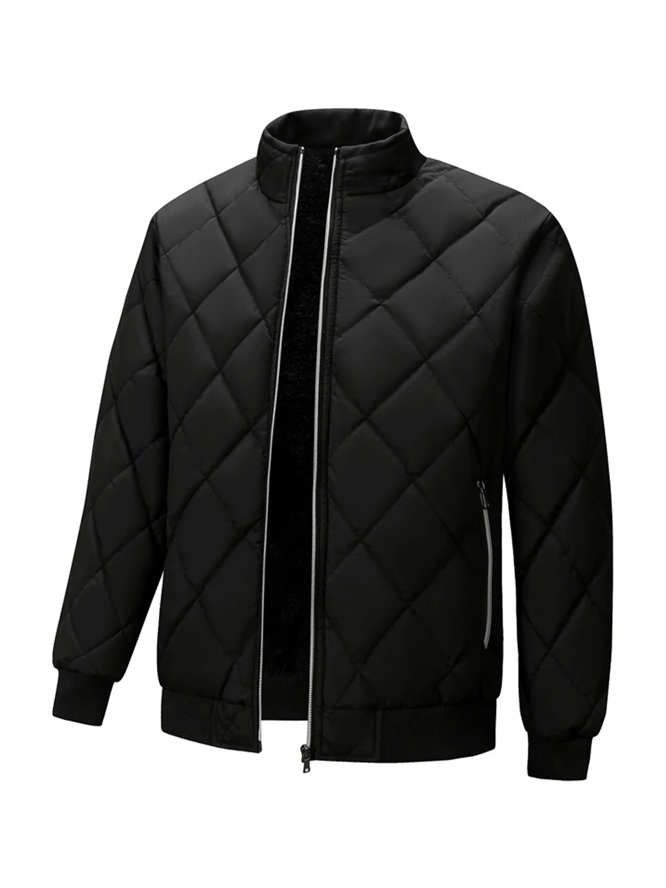 Men's Winter Jacket, Casual Thick Warm Stand Collar Autumn Stylish Cozy