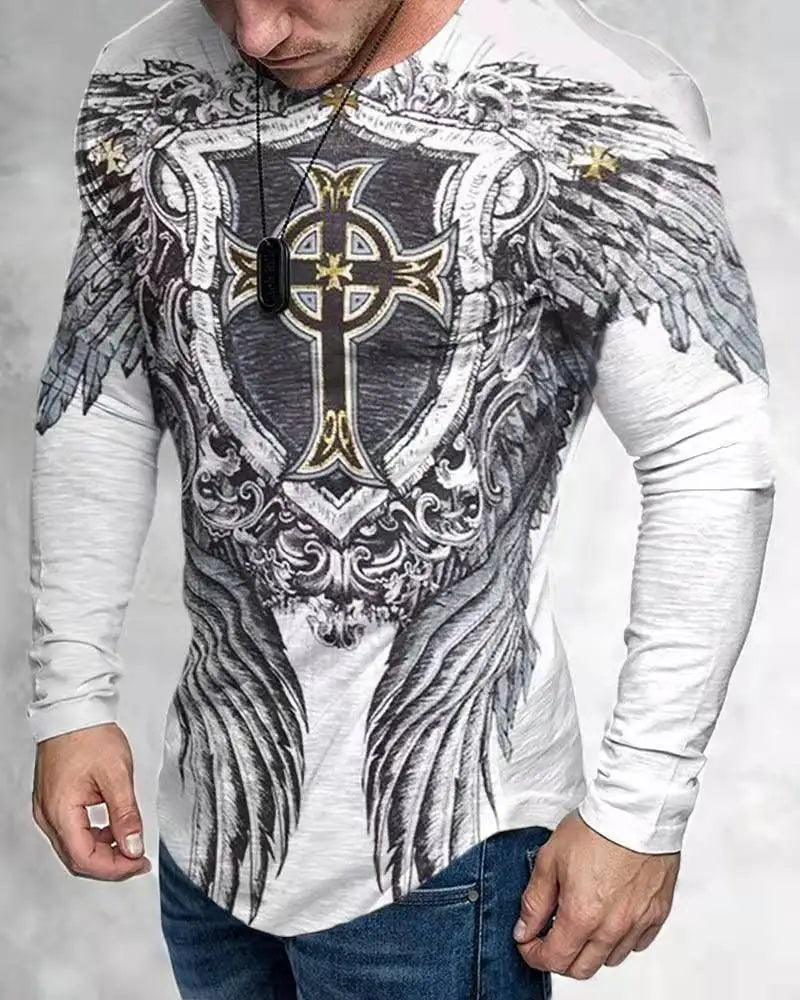 Men's Y2K Graphic Long Sleeve Tee