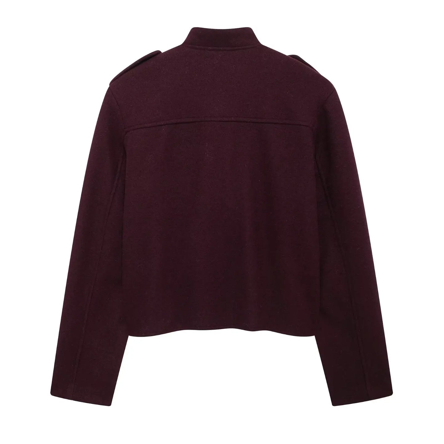 HH Fashion Tweed Bomber Jacket for Women – Loose Woolen Coat