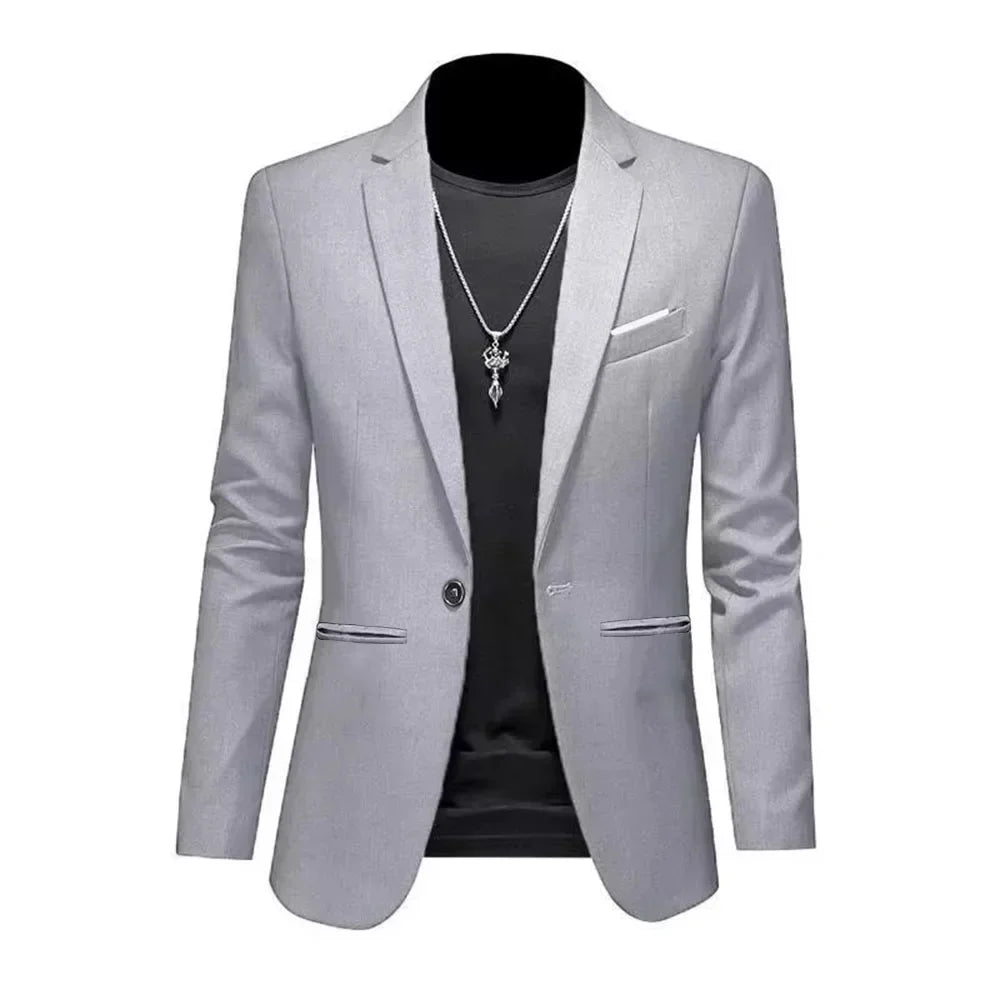 Men's Slim Fit Casual Business Blazer