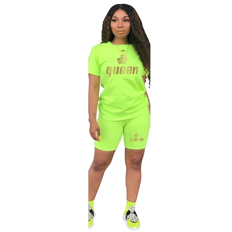 Queen 2024 Women's Summer 2-Piece Tracksuit