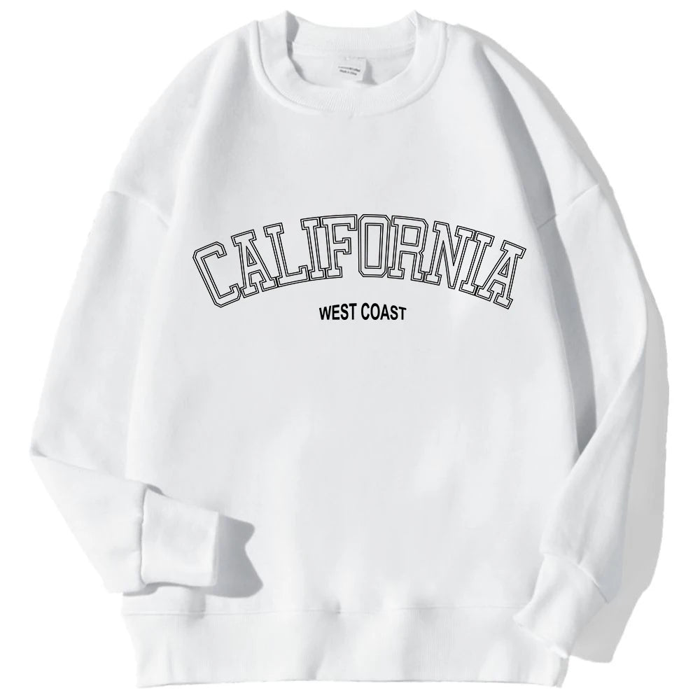Korean Trend Women’s California Hoodie – Long Sleeve Pullover