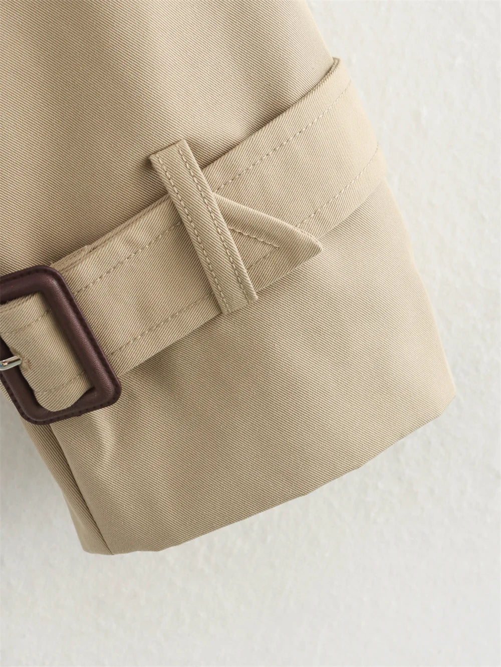 Vintage Cropped Trench Jacket – Women Chic Coat