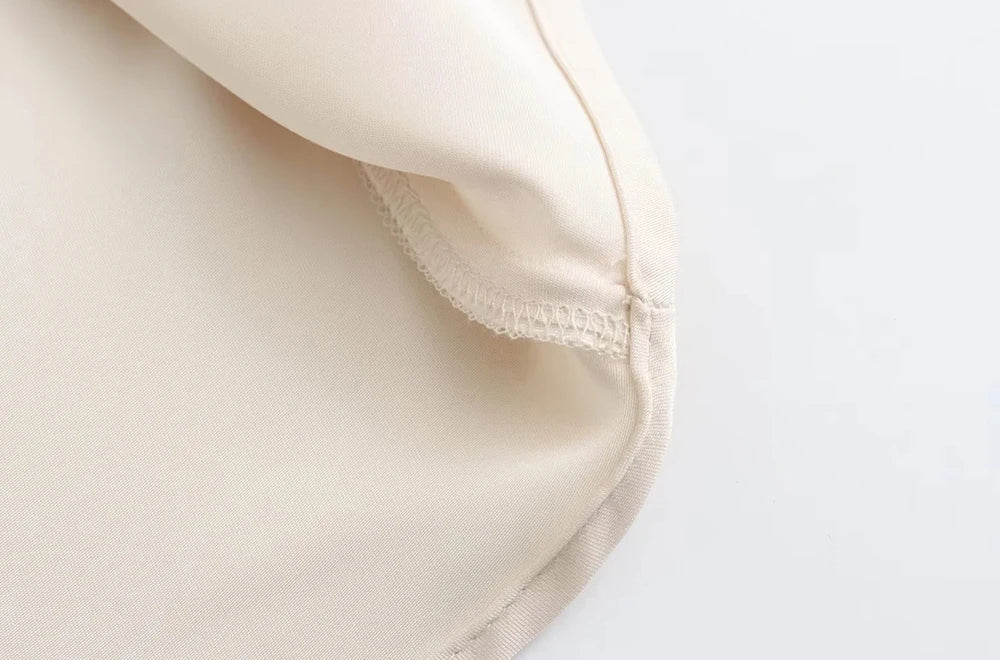 Women High Waist Satin & Midi Skirt 2025