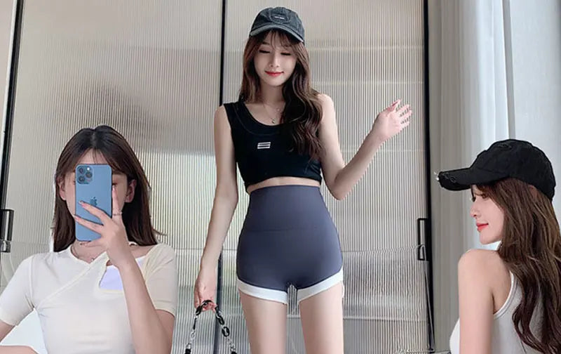 Women's Summer High Waisted Safety Shorts – Thin Shark Pants