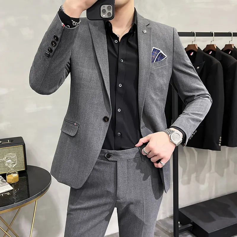 Men's Luxury Two-Piece Wedding & Business Suit
