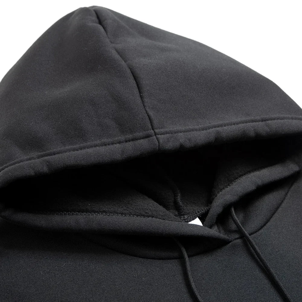 Men's Paris Letter Fleece Hoodie & Pants Set – Casual Sportswear