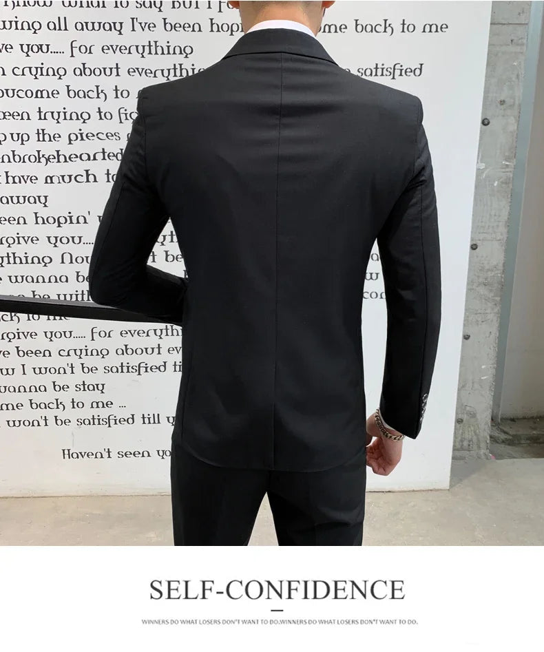 Gentleman Fashion Suit for Men – Slim Fit Business & Wedding Style