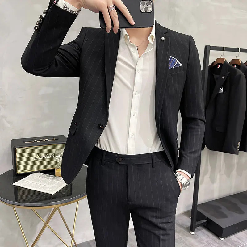 Men's Luxury Two-Piece Wedding & Business Suit