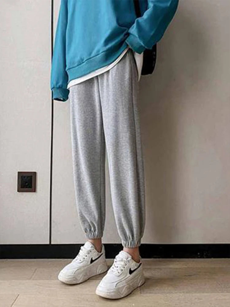 Winter Women Harem Pants Warm Fleece Casual Joggers