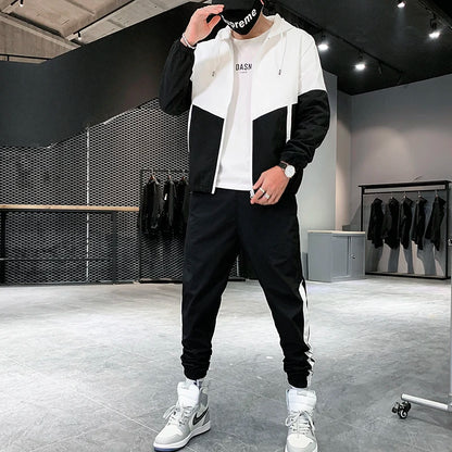 Men’s Tracksuit Set – Hooded Jacket & Joggers