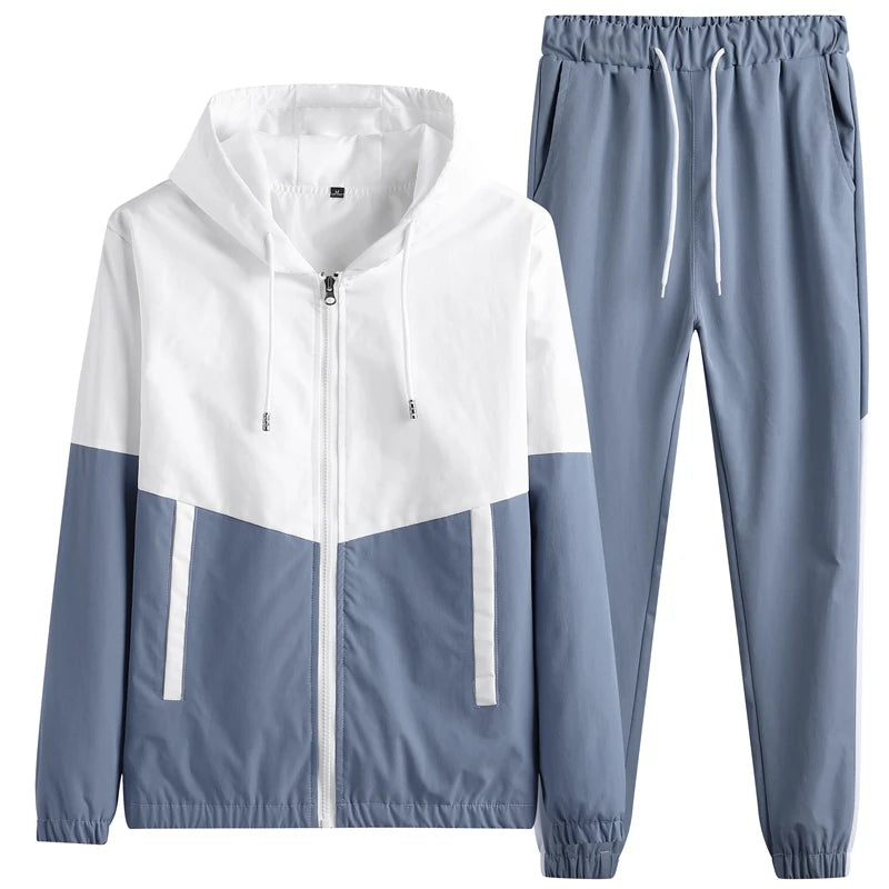 Men’s Tracksuit Set – Hooded Jacket & Joggers