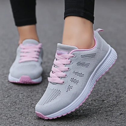 Women Casual Sneakers Breathable Walking Flats Fashion Shoes